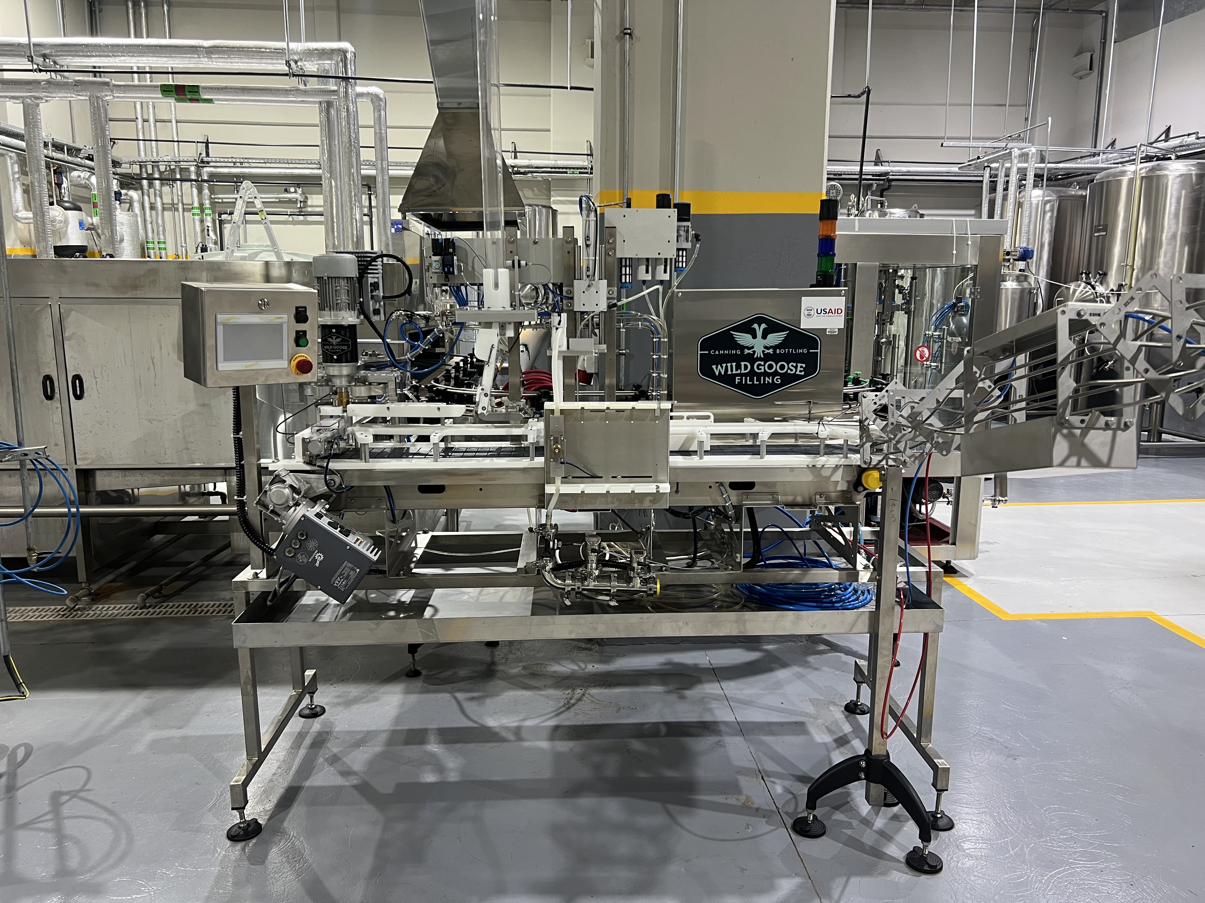 Foundry Bev canning line — Wild Goose Filling